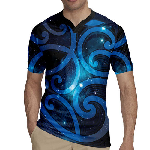 New Zealand Maori Matariki Rugby Jersey Galaxy Kowhaiwhai