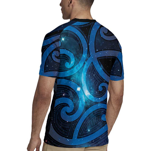 New Zealand Maori Matariki Rugby Jersey Galaxy Kowhaiwhai