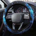 New Zealand Maori Matariki Steering Wheel Cover Galaxy Kowhaiwhai