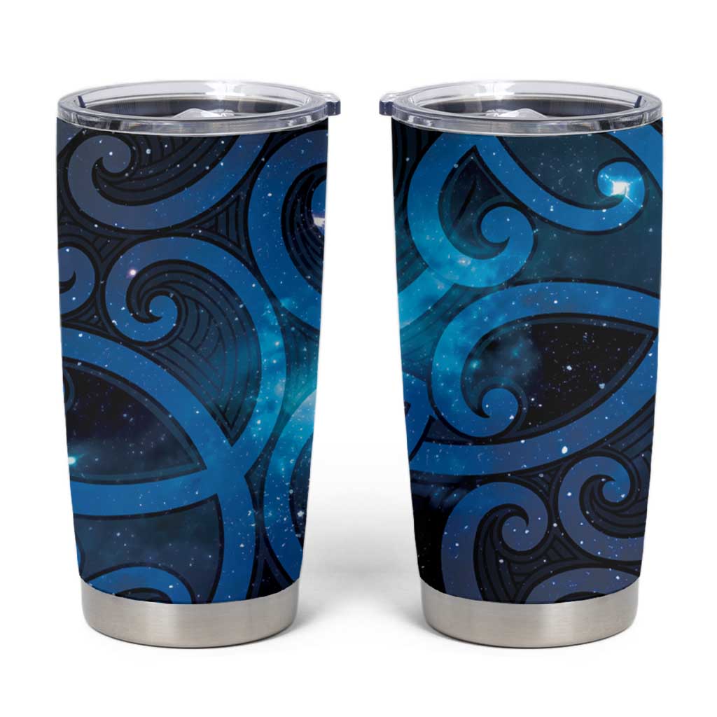 New Zealand Maori Matariki Tumbler Cup Galaxy Kowhaiwhai