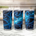 New Zealand Maori Matariki Tumbler Cup Galaxy Kowhaiwhai