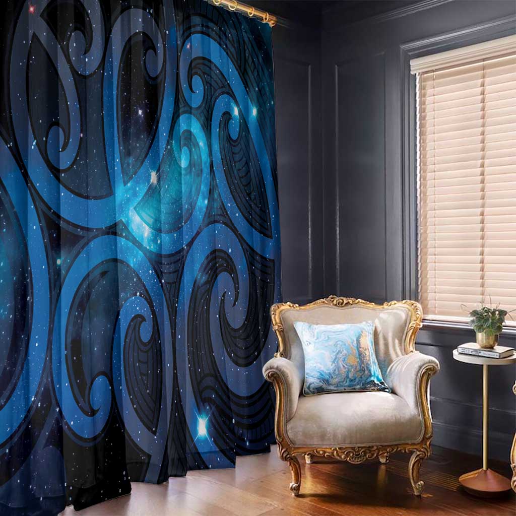 New Zealand Maori Matariki Window Curtain Galaxy Kowhaiwhai