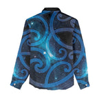New Zealand Maori Matariki Women Casual Shirt Galaxy Kowhaiwhai