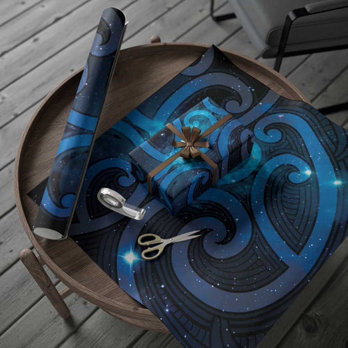 New Zealand Maori Matariki Wrapping Paper Galaxy Kowhaiwhai