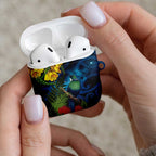 Tui Bird New Zealand Starry Sky AirPods Case Maori Koru
