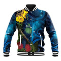 Tui Bird New Zealand Starry Sky Baseball Jacket Maori Koru