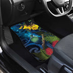 Tui Bird New Zealand Starry Sky Car Mats Maori Koru