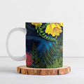Tui Bird New Zealand Starry Sky Ceramic Mug Maori Koru