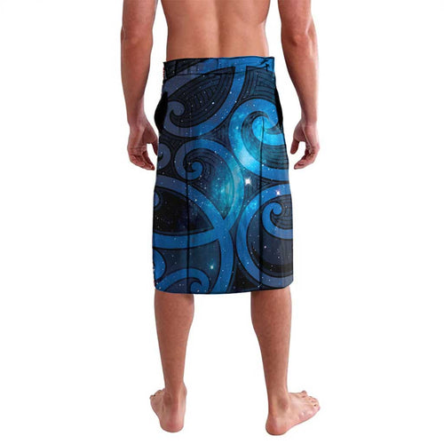 Tui Bird New Zealand Starry Sky Lavalava Maori Koru