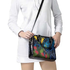 Tui Bird New Zealand Starry Sky Shoulder Handbag Maori Koru