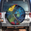 Tui Bird New Zealand Starry Sky Spare Tire Cover Maori Koru