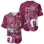 NAIDOC Week Baseball Jersey QLD Maroons Kangaroo