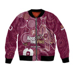 NAIDOC Week Bomber Jacket QLD Maroons Kangaroo