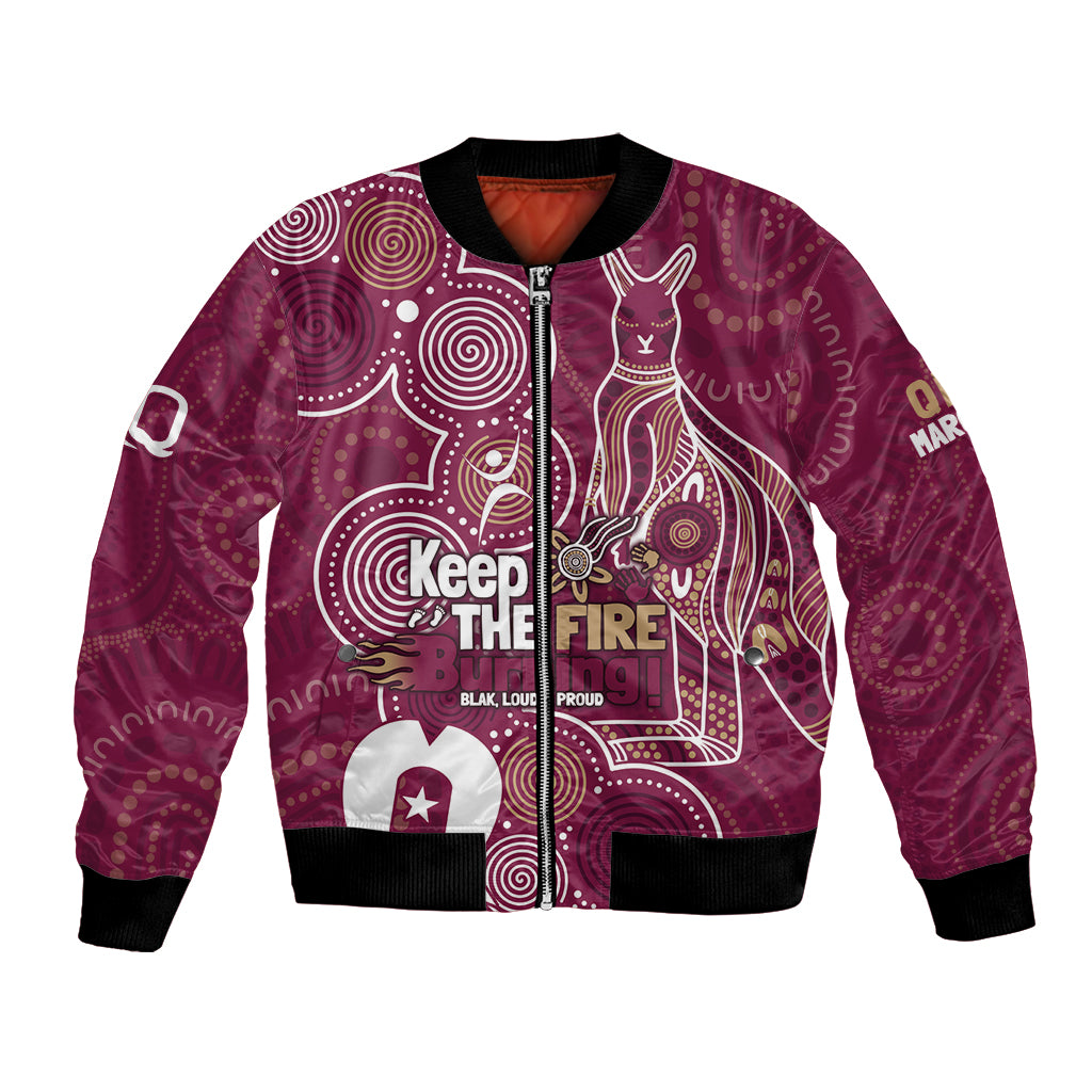 NAIDOC Week Bomber Jacket QLD Maroons Kangaroo