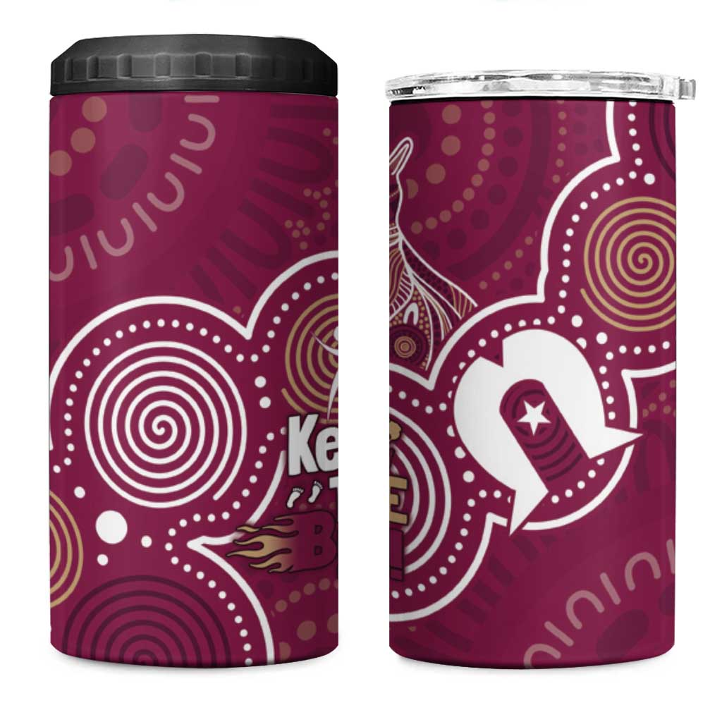 NAIDOC Week 4 in 1 Can Cooler Tumbler QLD Maroons Kangaroo