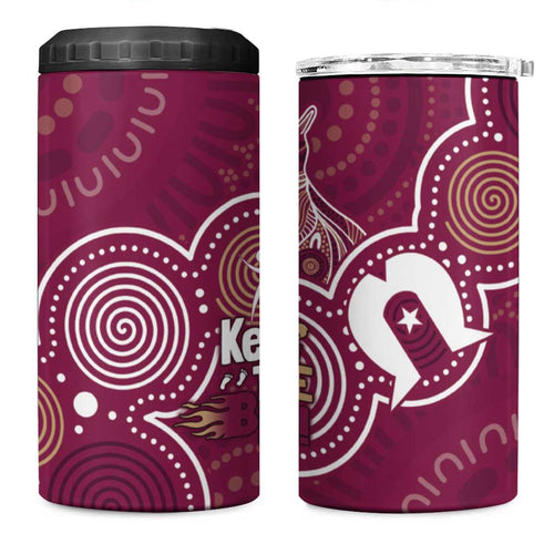 NAIDOC Week 4 in 1 Can Cooler Tumbler QLD Maroons Kangaroo