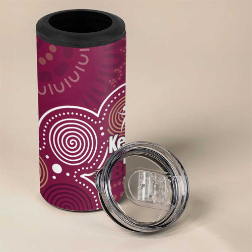 NAIDOC Week 4 in 1 Can Cooler Tumbler QLD Maroons Kangaroo