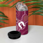 NAIDOC Week 4 in 1 Can Cooler Tumbler QLD Maroons Kangaroo
