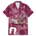 NAIDOC Week Family Matching Mermaid Dress and Hawaiian Shirt QLD Maroons Kangaroo