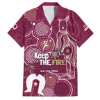 NAIDOC Week Hawaiian Shirt QLD Maroons Kangaroo