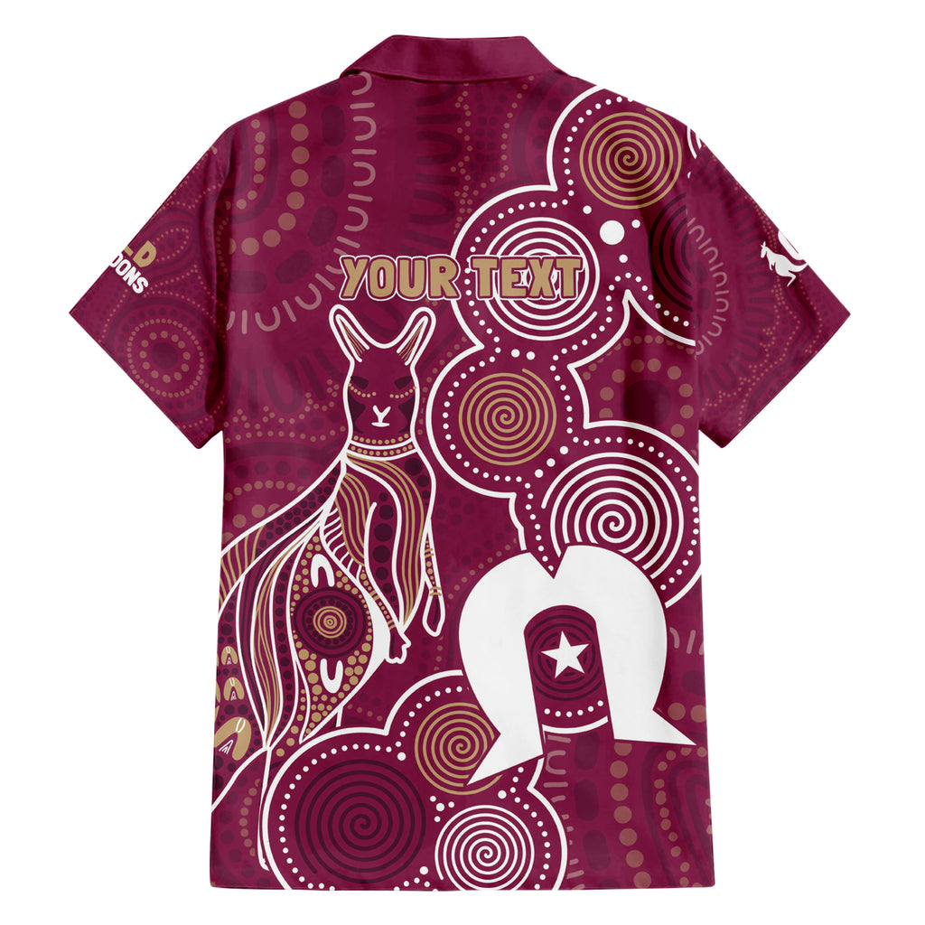 NAIDOC Week Hawaiian Shirt QLD Maroons Kangaroo