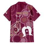 NAIDOC Week Hawaiian Shirt QLD Maroons Kangaroo