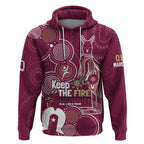 NAIDOC Week Hoodie QLD Maroons Kangaroo