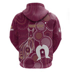 NAIDOC Week Hoodie QLD Maroons Kangaroo