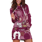 NAIDOC Week Hoodie Dress QLD Maroons Kangaroo