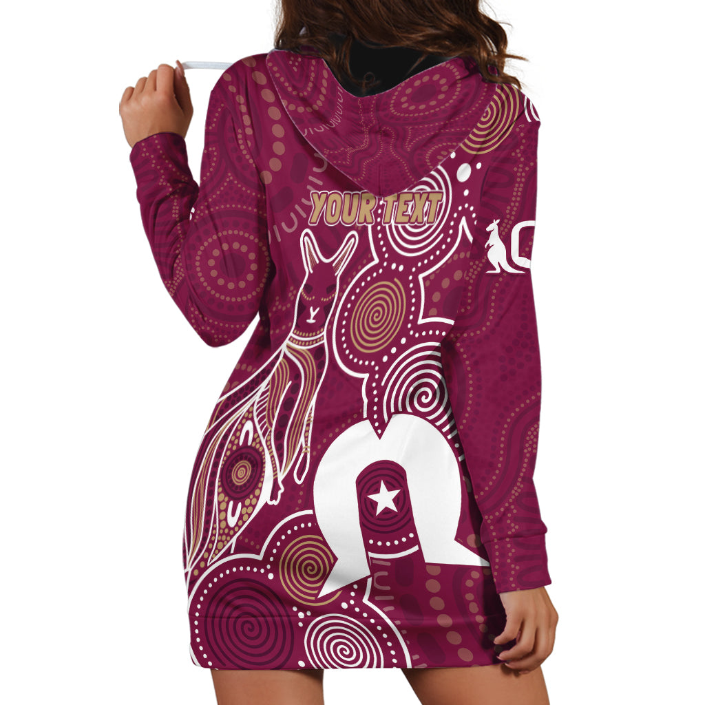 NAIDOC Week Hoodie Dress QLD Maroons Kangaroo