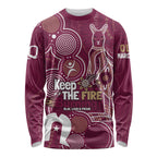 NAIDOC Week Long Sleeve Shirt QLD Maroons Kangaroo