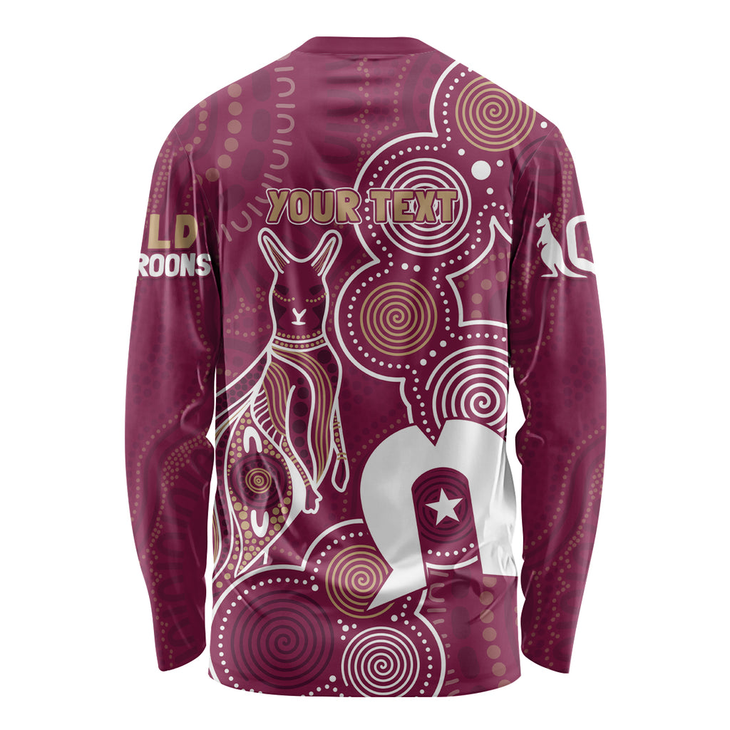 NAIDOC Week Long Sleeve Shirt QLD Maroons Kangaroo