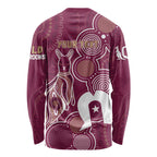 NAIDOC Week Long Sleeve Shirt QLD Maroons Kangaroo