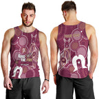 NAIDOC Week Men Tank Top QLD Maroons Kangaroo