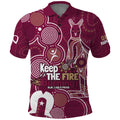 NAIDOC Week Polo Shirt QLD Maroons Kangaroo