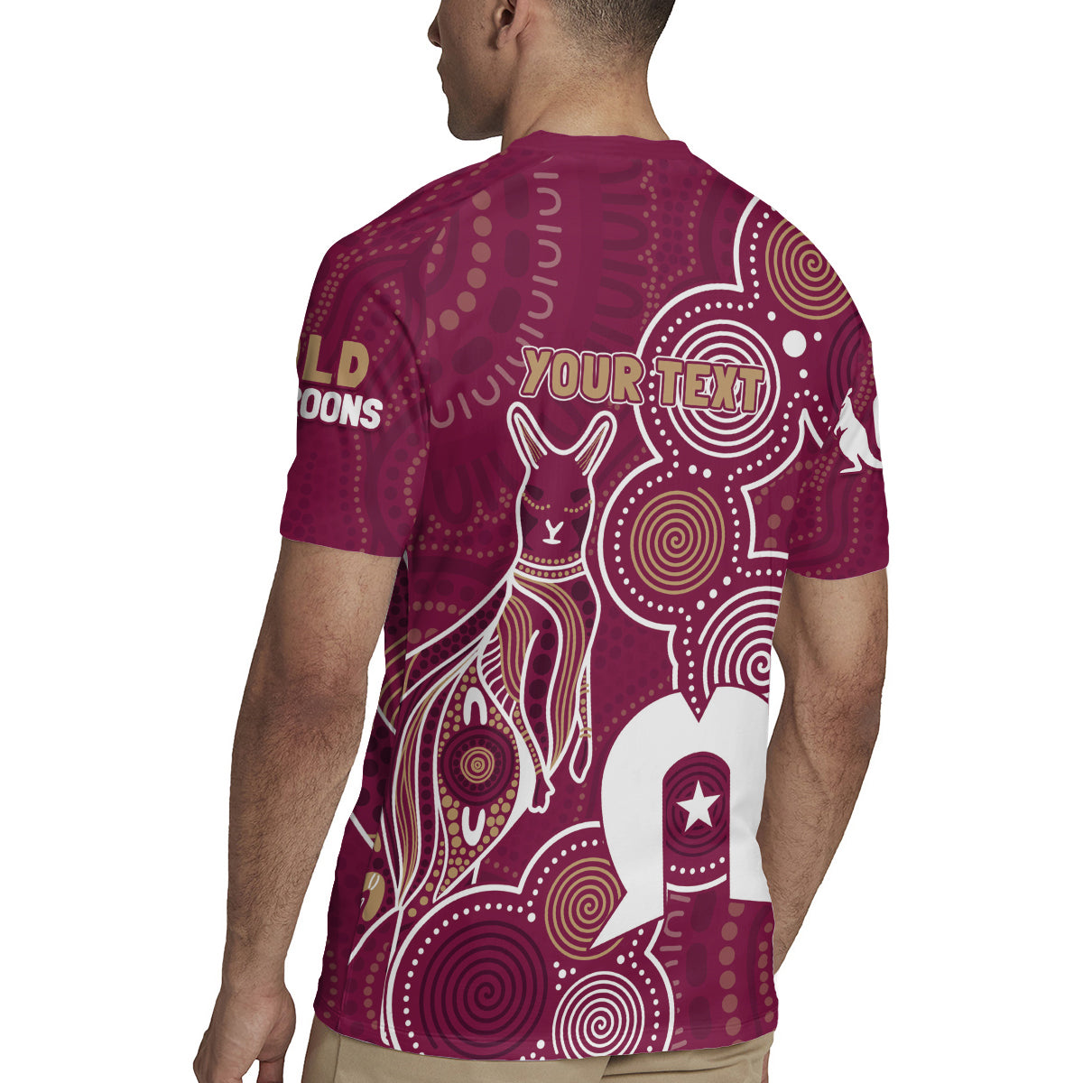 NAIDOC Week Rugby Jersey QLD Maroons Kangaroo