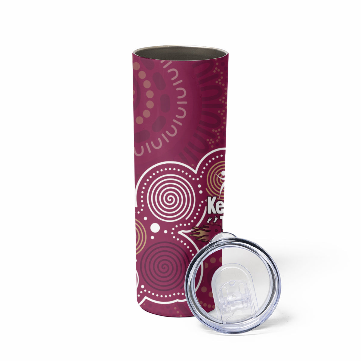 NAIDOC Week Skinny Tumbler QLD Maroons Kangaroo