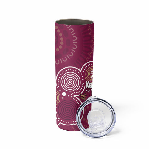 NAIDOC Week Skinny Tumbler QLD Maroons Kangaroo