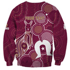 NAIDOC Week Sweatshirt QLD Maroons Kangaroo