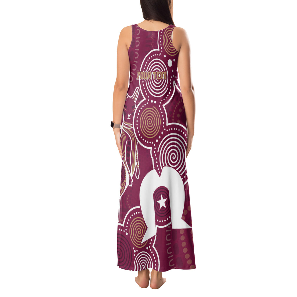 NAIDOC Week Tank Maxi Dress QLD Maroons Kangaroo