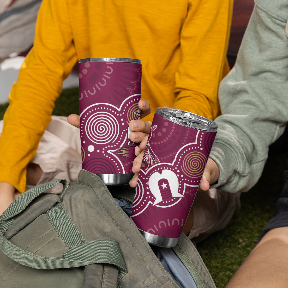 NAIDOC Week Tumbler Cup QLD Maroons Kangaroo