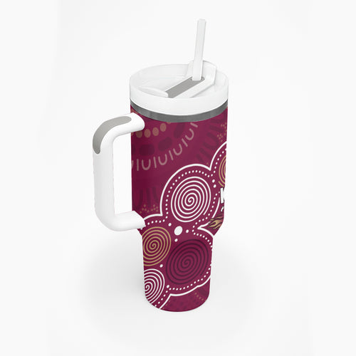 NAIDOC Week Tumbler With Handle QLD Maroons Kangaroo