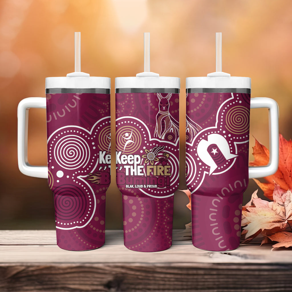 NAIDOC Week Tumbler With Handle QLD Maroons Kangaroo