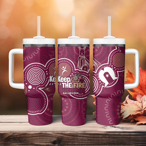 NAIDOC Week Tumbler With Handle QLD Maroons Kangaroo