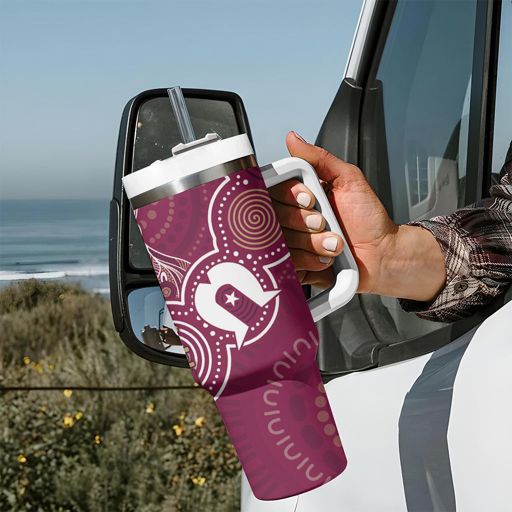 NAIDOC Week Tumbler With Handle QLD Maroons Kangaroo
