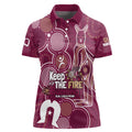 NAIDOC Week Women Polo Shirt QLD Maroons Kangaroo