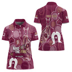 NAIDOC Week Women Polo Shirt QLD Maroons Kangaroo