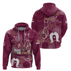 NAIDOC Week Zip Hoodie QLD Maroons Kangaroo