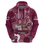 NAIDOC Week Zip Hoodie QLD Maroons Kangaroo