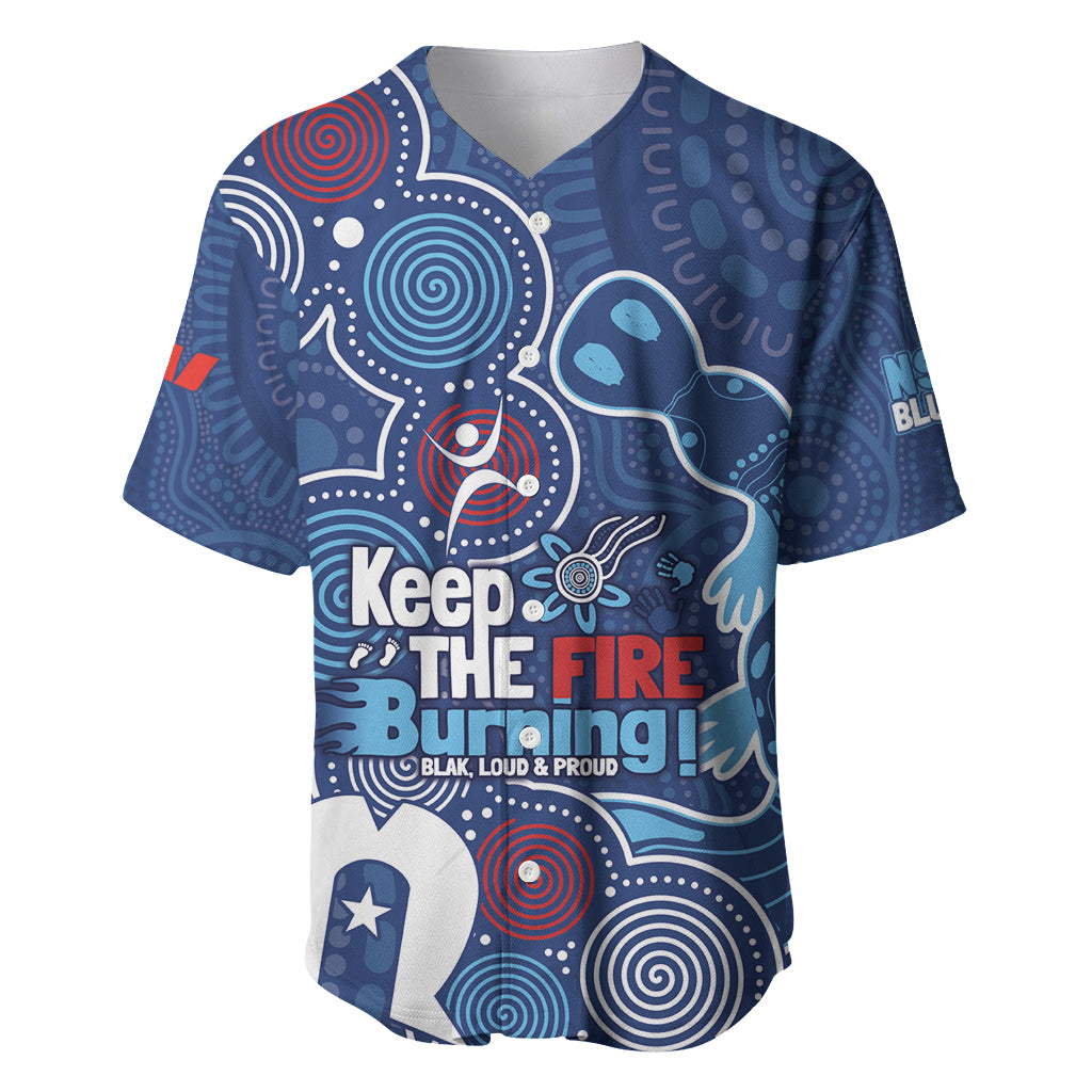 NAIDOC Week Baseball Jersey NSW Blues Platypus